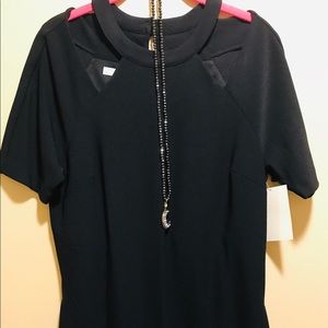Boston Proper black short sleeve dress
